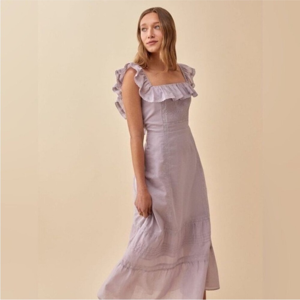 Reformation Tide ruffled edge dress